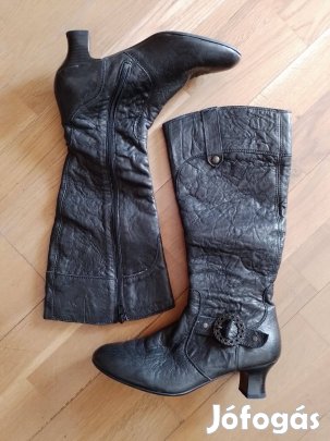 Dorndorf átmeneti női fekete bőrcsizma (39)