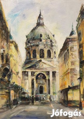 Dörnyei István Szent István Bazilika 70×50 cm (Olaj)