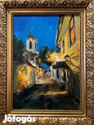 Dörnyei István - Szentendrei Pillanatok 60X40 CM (Akril / Olaj)