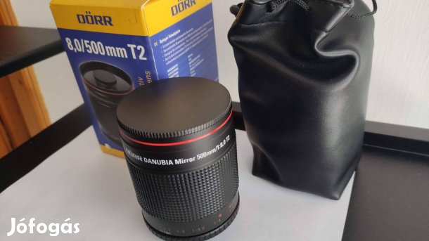 Dörr Danubia 8,0/500 tükör objektív, hagyatékból, nem volt használva!