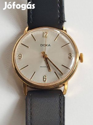 Doxa Vintage Svájci Kézihúzós Öltönyóra Aranyozott Tok