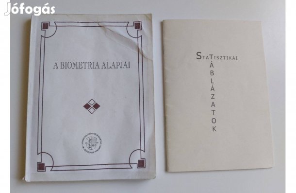 Dr. Hajtman Béla: A biometria alapjai + Statisztikai táblázatok