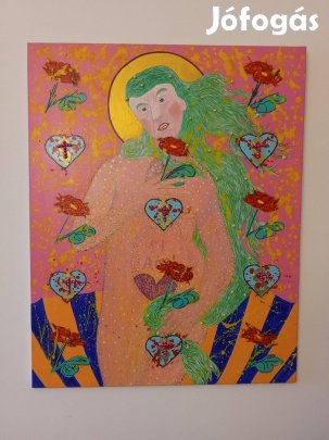 Dr. Máriás festmény: "Trump gyöngyhajú lányként hódít"