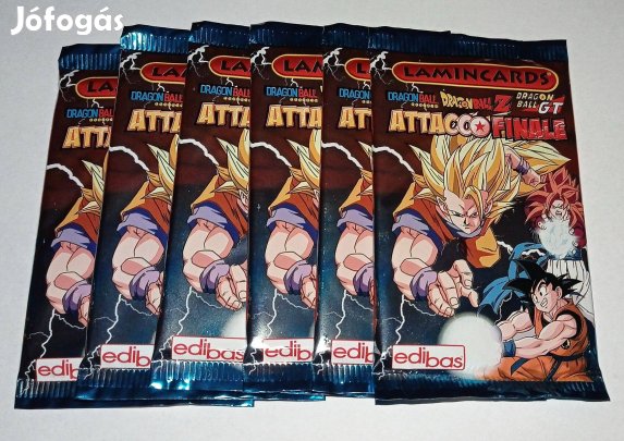 Dragon Ball Lamincards Attacco Finale bontatlan kártya csomagok
