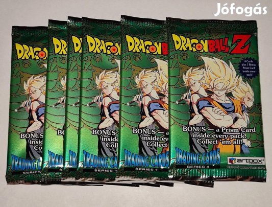 Dragon Ball Z Trading Cards Series 4 bontatlan kártya csomagok