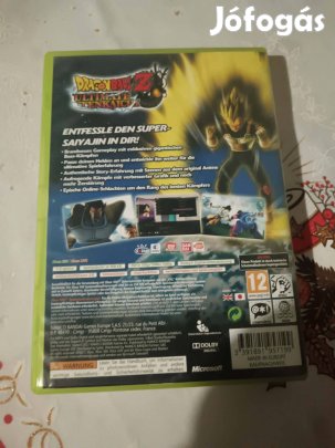 Dragon Ball Z Ultimate Tenkachi Xbox 360 lemez