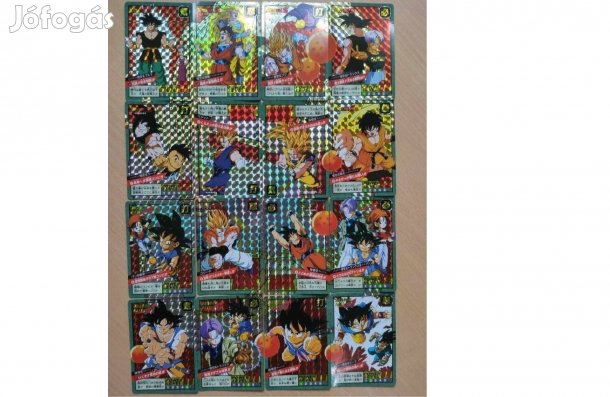Dragon Ball kártyák Japán Power Level 15+16 prism set kártya dbz gt