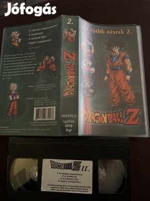 Dragon ball z 2 vhs kistok mese 