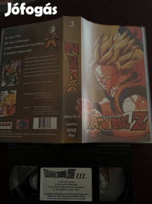 Dragon ball z 3 vhs kistok mese kistok