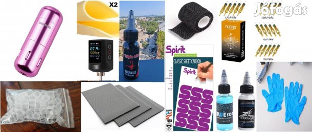 Dragonhawk Eve teljes tetováló szett tetováló gép szett készlet