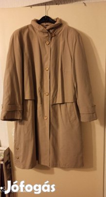 Drapp nagy méretű hosszú télikabát 48-as