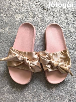 Drapp pántos női papucs 39-es