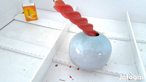 Drasche kék porcelán dísztárgy