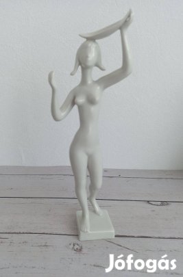 Drasche porcelán Art Deco Női akt!