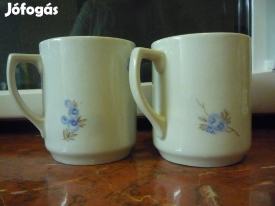 Drasche porcelán áfonya mintás bögre párban egyben