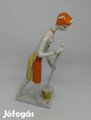 Drasche porcelán női figura!