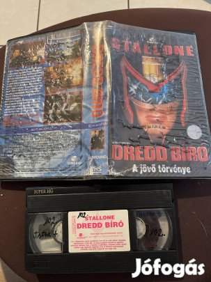 Dredd bíró scifi vhs nagytok Stallone