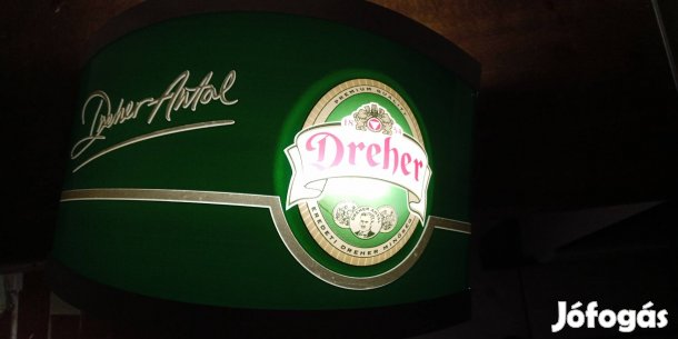 Dreher Antal Reklám tábla falra szerelhető világítós reklámtábla neon