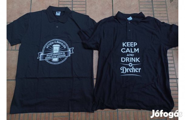 Dreher buli sörös póló XL 2db új