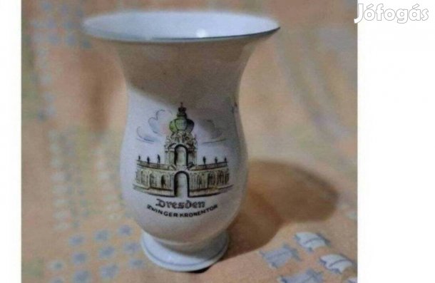Dresden porcelán váza