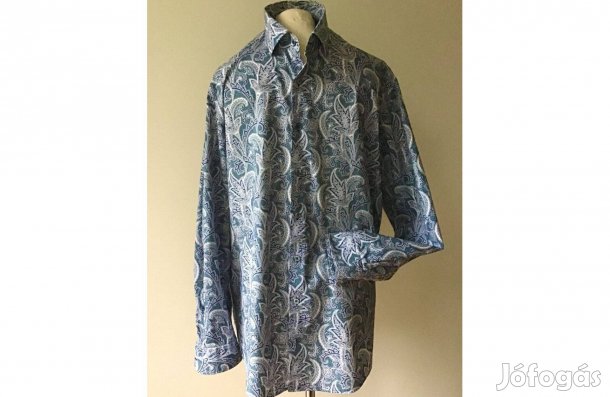 Dressmann - Mintás, szép, férfi ing XL-es Slim Fit 43/44 (Hibátlan)
