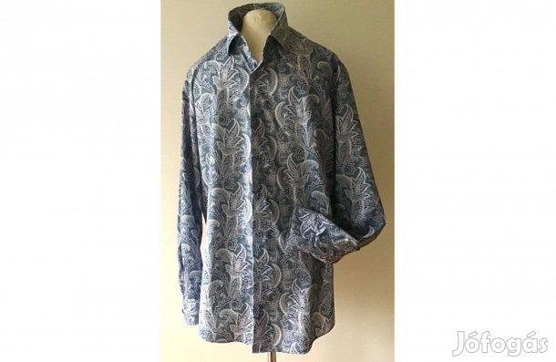 Dressmann - Mintás, szép, férfi ing XL-es Slim Fit 43/44 (Hibátlan)