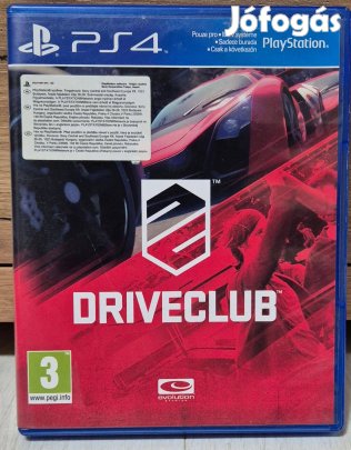 Drive Club lemezes PS4 játék