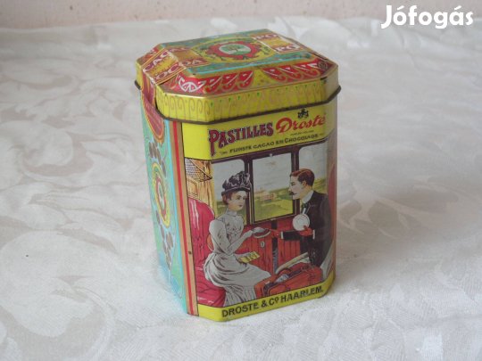 Droste & CO Haarlem régi fém kakaós doboz