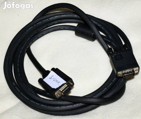Dsub vga monitor hosszabbító 3 méter