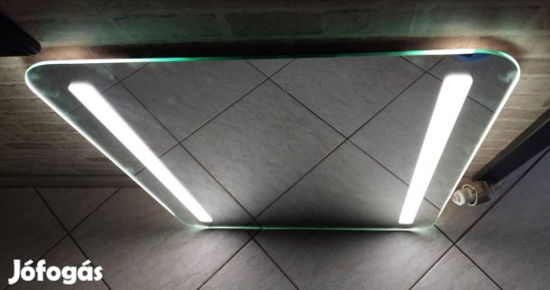 Dubiel Vitrum Lotus tükör 60x70 cm négyszögletes világítással-Újszerű 