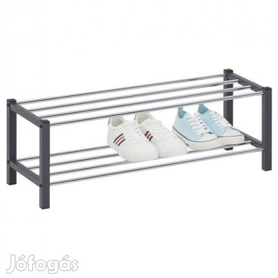 Dublin 2 polcos cipőtároló - polc (króm-s.szürke) 18463