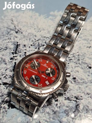 Dugena Monza kronográf bordó számlappal 