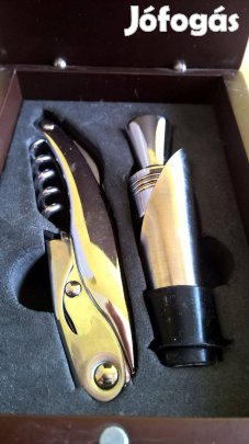 Dugó húzó készlet Díszdobozos új, Pincérdugóhúzó (sommelier bicska)