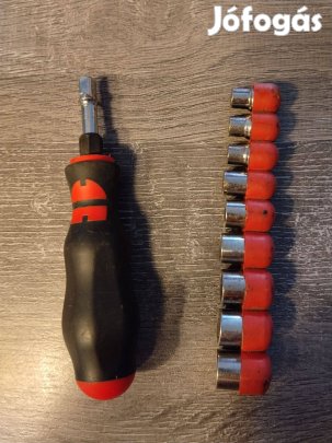 Dugó kulcs készlet 9db plusz markolat