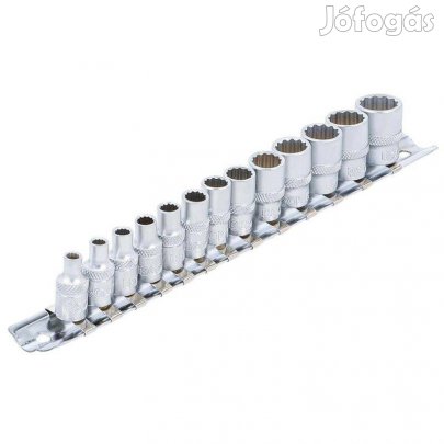 Dugókulcskészlet, tizenkétszögletű 1/4" 4-14 mm