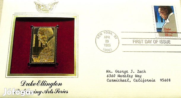 Duke Ellington USA arany bélyeg