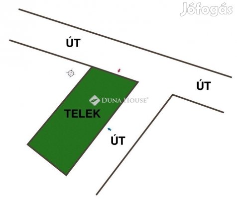 Dunaharasztii 1026 nm-es telek eladó