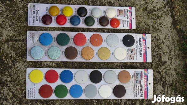 Dunaplaszt festék színminták - műhelybe