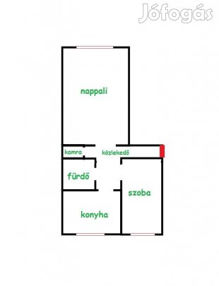 Dunaújváros eladó 2 szobás téglalakás eladó