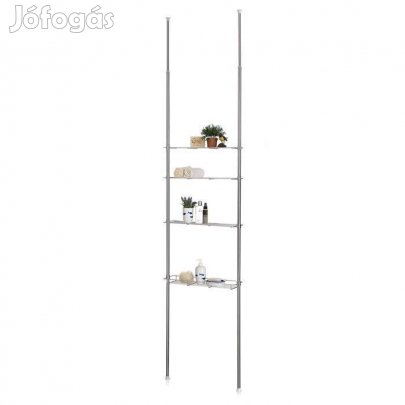 Dunja 4 polcos fürdőszobai tároló (króm) 94514