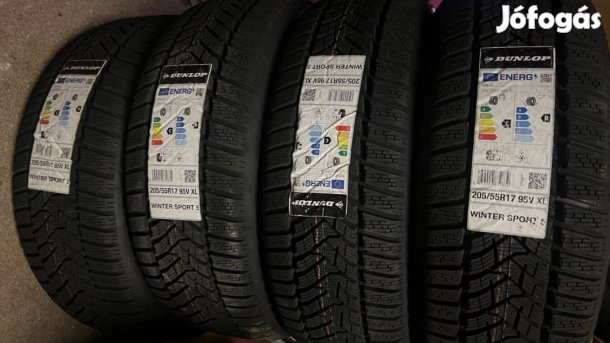 Dunlop Winter Sport 5 205/55 r17 téligumi garnitúra Új!