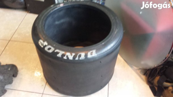 Dunlop forma 1-es formula gumi abroncs kerek üveggel dohányzóasztal