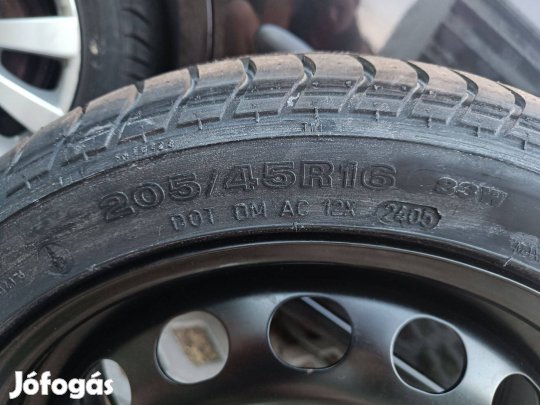 Dunlop nyári 205/45 R16 83 W TL 2005 / Gyári acélfelni 16x6