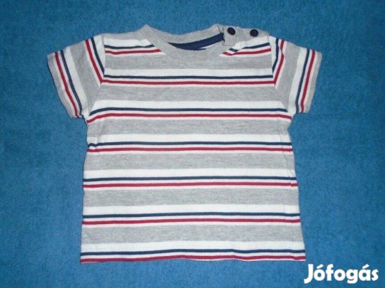 Dunnes csíkos póló 3-6 hó (méret 68)