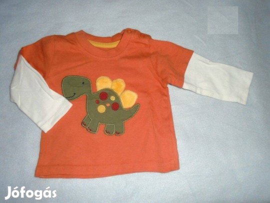 Dunnes dinó mintás hosszú ujjú felső 3-6 hó (méret 68)