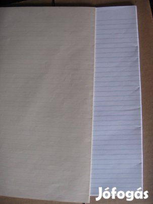 Dupla A4-es vonalas tömbök félbehajtva