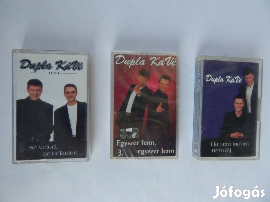 Dupla Kávé Műsoros Audió kazetta 3 Darabos szettben