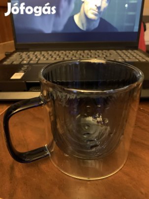 Dupla falú bögre kék