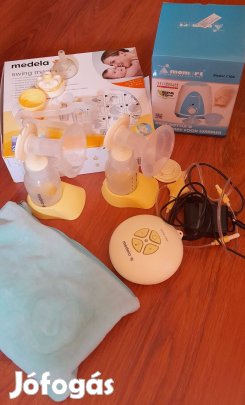 Dupla fejes elektromos mellszívó Medela Maxi Swing ajándékokkal