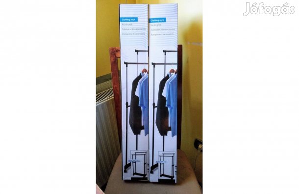 Dupla gardrób állvány állítható Német Minőség 2DB Van Sok Mást Is
